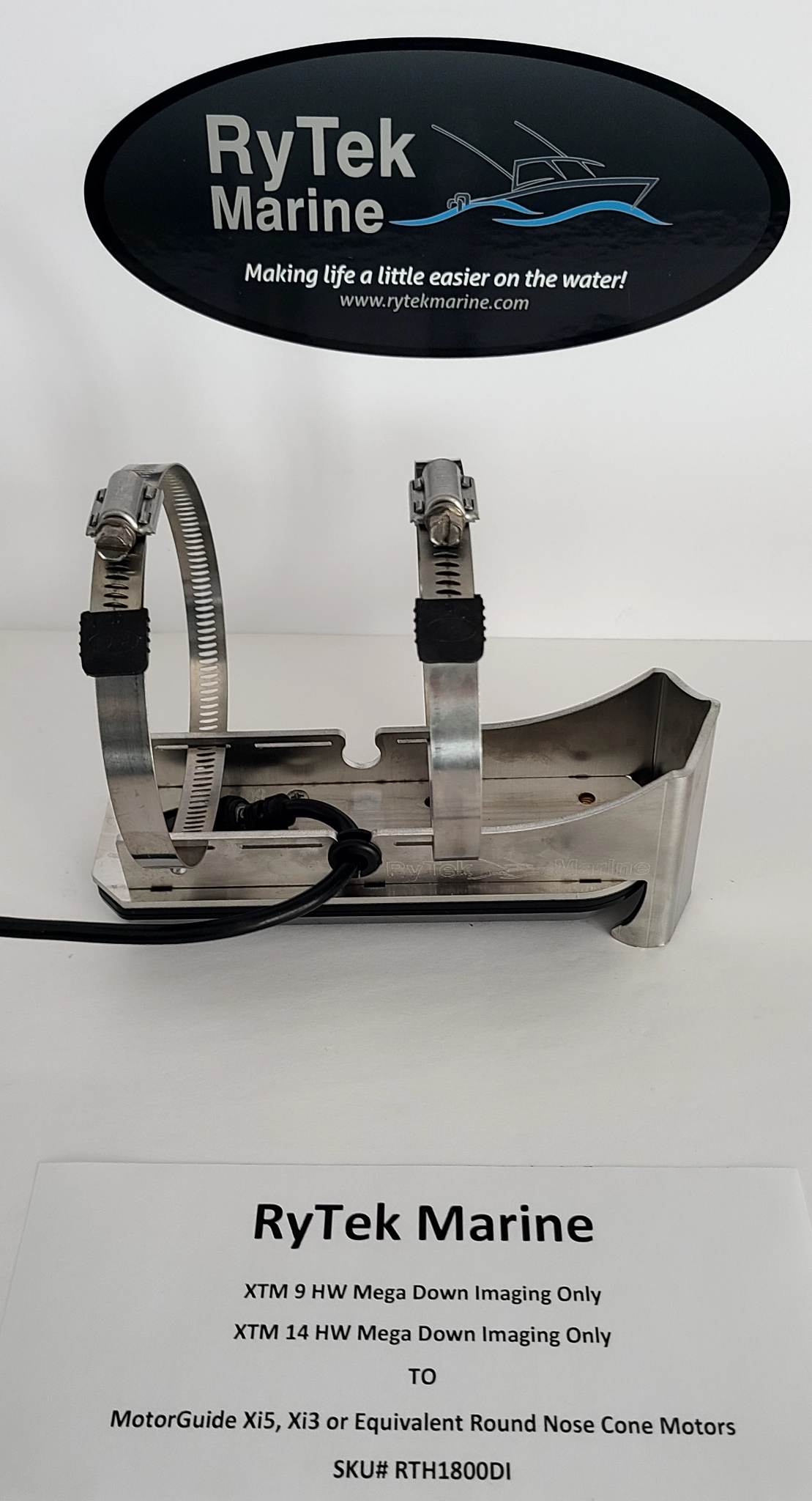 RTH1800DI  Humminbird Mega Down Scan ONLY TO MotorGuide Xi5 or Similar Round Nose Cone Motors
