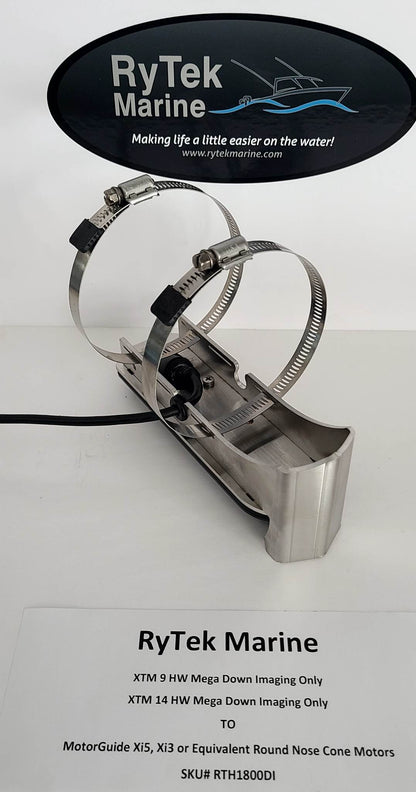 RTH1800DI  Humminbird Mega Down Scan ONLY TO MotorGuide Xi5 or Similar Round Nose Cone Motors