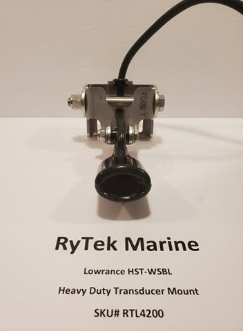 RTL4200 Lowrance HST-WSBL skimmer transducer mount