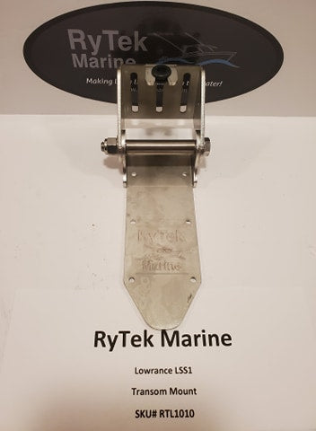 RyTek Marine LSS1/Lowrance transom mounted Transducer Bracket