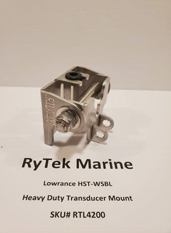 RTL4200 Lowrance HST-WSBL skimmer transducer mount