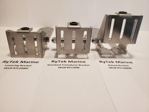 RTL1000 TotalScan/3D/LSS2+AI 3in1 & 2in1 Transom Mounted Transducer Bracket